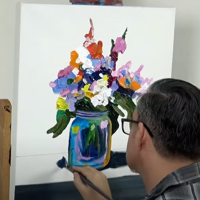 Flower Painting with Mont Marte Art Supplies - Handy Mandy Craft Store