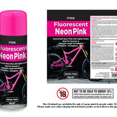 Max Brand Neon Pink Spray Paint 100g — Aerosol Art & Craft Paint NZ
