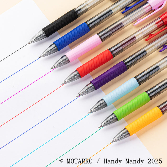 Motarro 8-Colour Gel Ink Pens – 0.7mm Smooth Ballpoint Writing Set