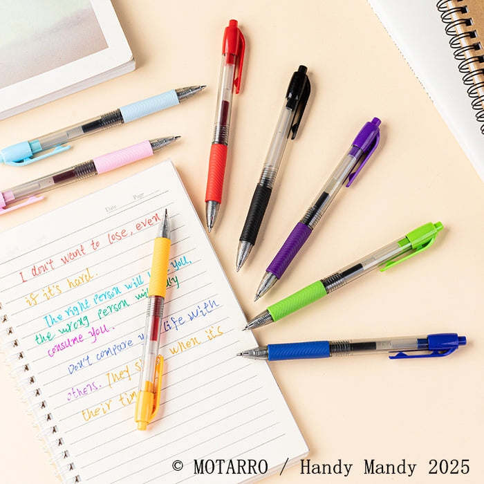 Motarro 8-Colour Gel Ink Pens – 0.7mm Smooth Ballpoint Writing Set