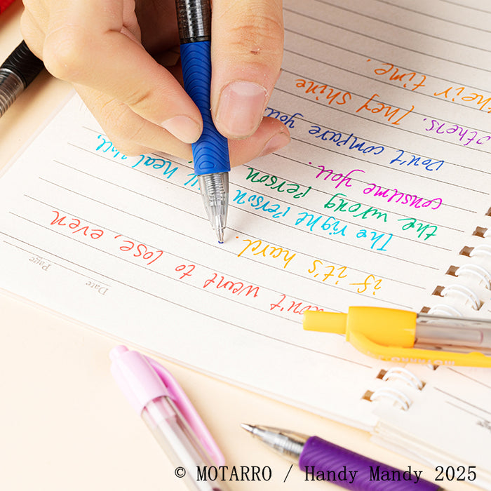Motarro 8-Colour Gel Ink Pens – 0.7mm Smooth Ballpoint Writing Set