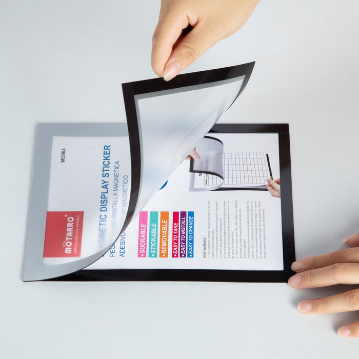 Mötarro Magnetic Display Sticker A5 | Removable Wall & Desk Document Holder