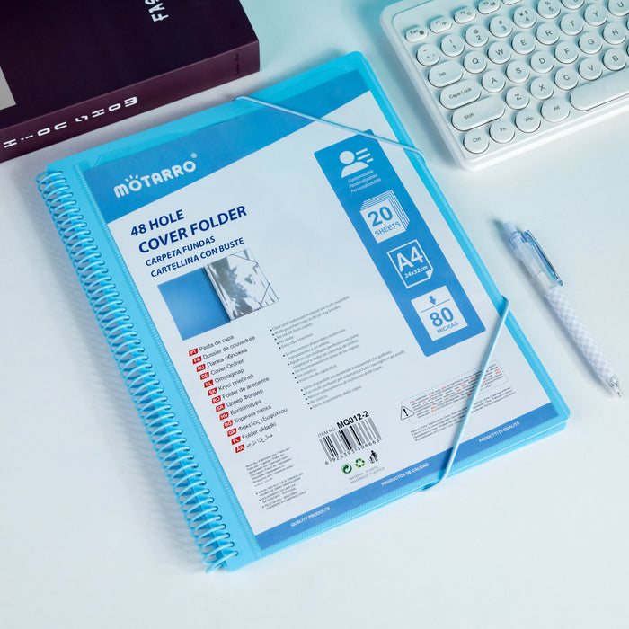 A4 presentation folder with customisable cover sleeve