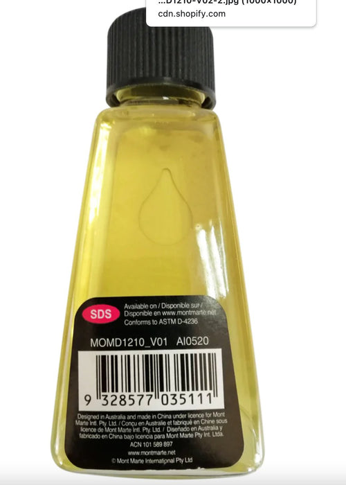 Amber Thinner Premium Oil Paint Medium 125ml - Handy Mandy Craft Store