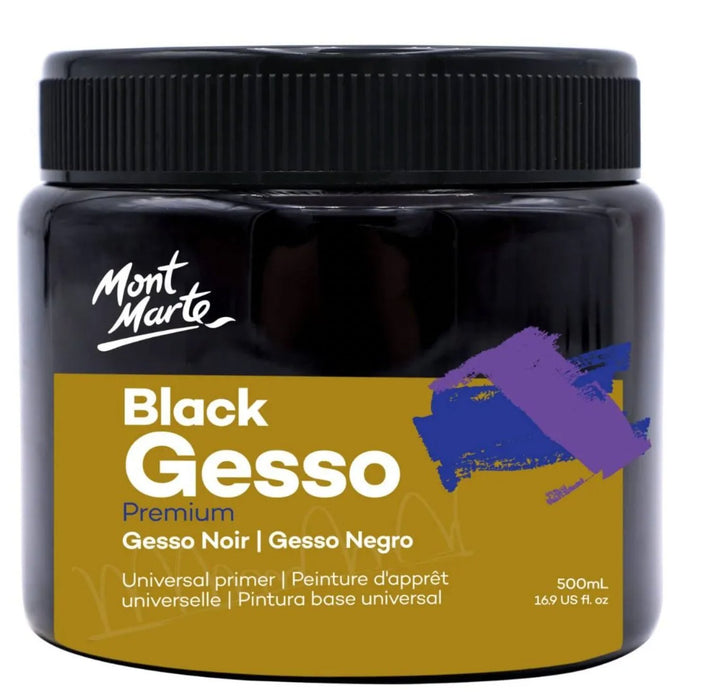 Black Gesso 500ml - Handy Mandy Craft Store