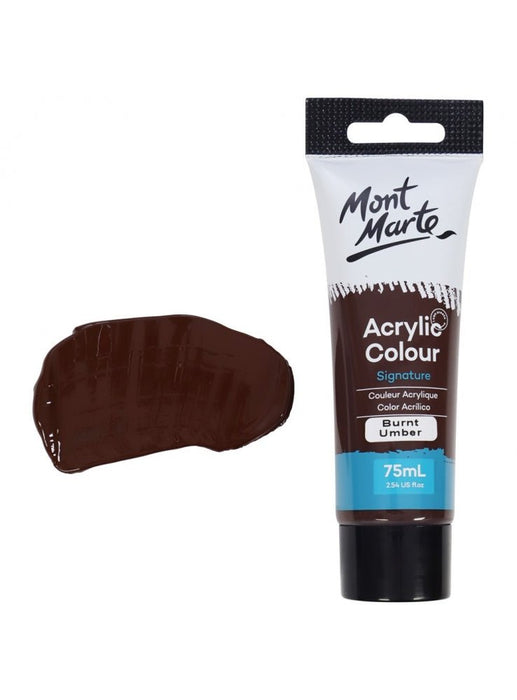 Burnt Umber Signature Acrylic Paint 75ml - Handy Mandy Craft Store