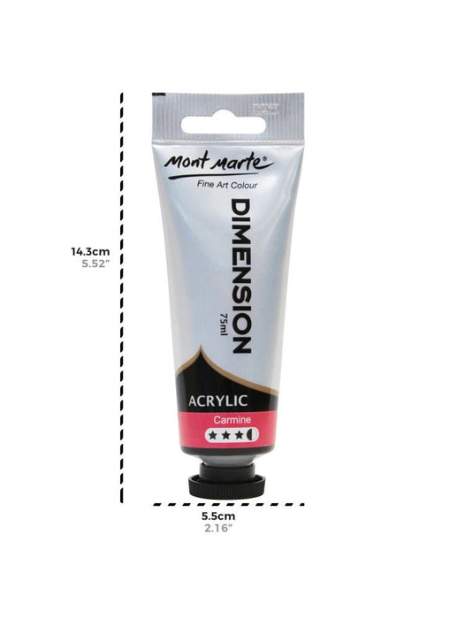 Carmine Dimension Acrylic Paint Premium 75ml Tube - Handy Mandy Craft Store