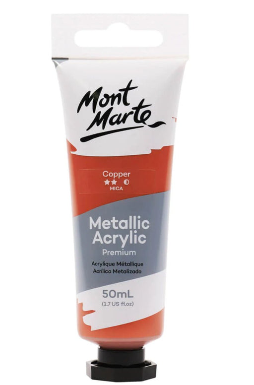 Copper Metalic Premium Acrylic Paint 50ml - Handy Mandy Craft Store