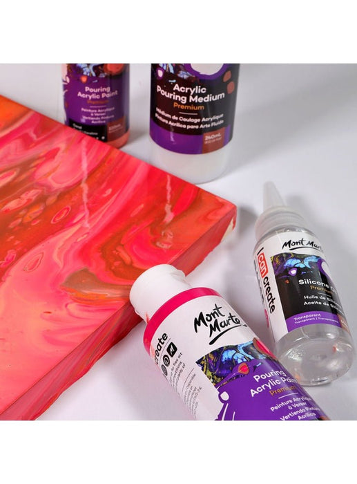 Coral Premium Pouring Acrylic Paint 120ml 4pc Set - Handy Mandy Craft Store