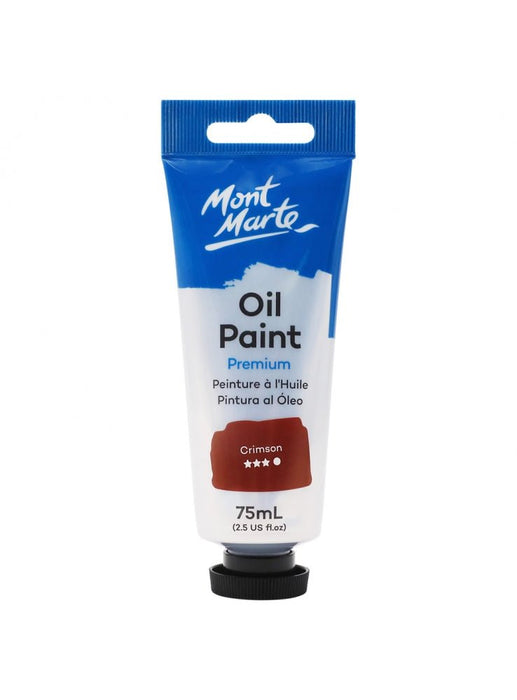 Crimson Oil Paint Premium 75ml Tube - Handy Mandy Craft Store