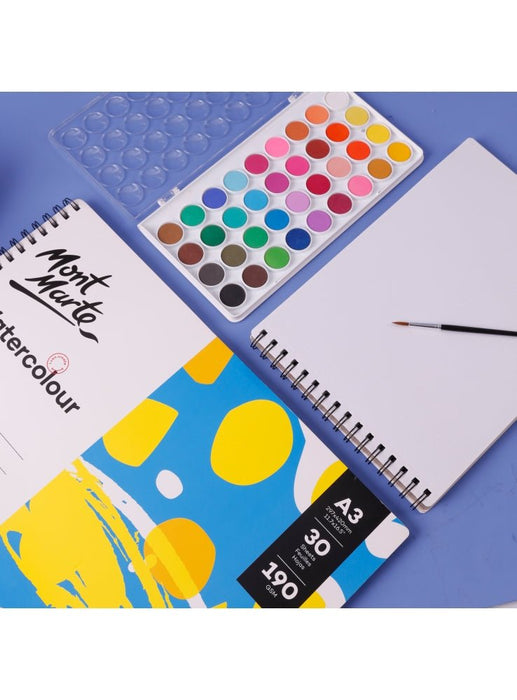 Discovery Watercolor Book A5 (5.8 x 8.3in) 30 Sheets 190gsm - Handy Mandy Craft Store
