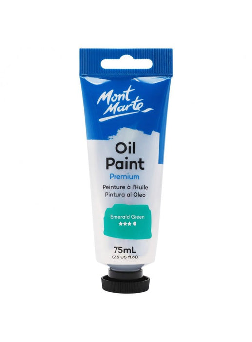 Emerald Green Oil Paint Premium 75ml Tube - Handy Mandy Craft Store