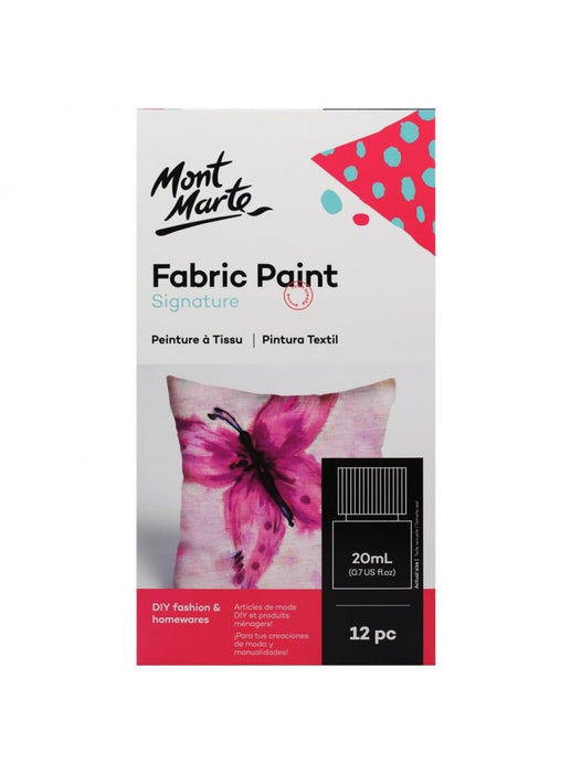 Fabric Paint Set 12pc x 20ml - Handy Mandy Craft Store