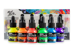 Fluoro Acrylic Ink Premium 6pc x 20ml