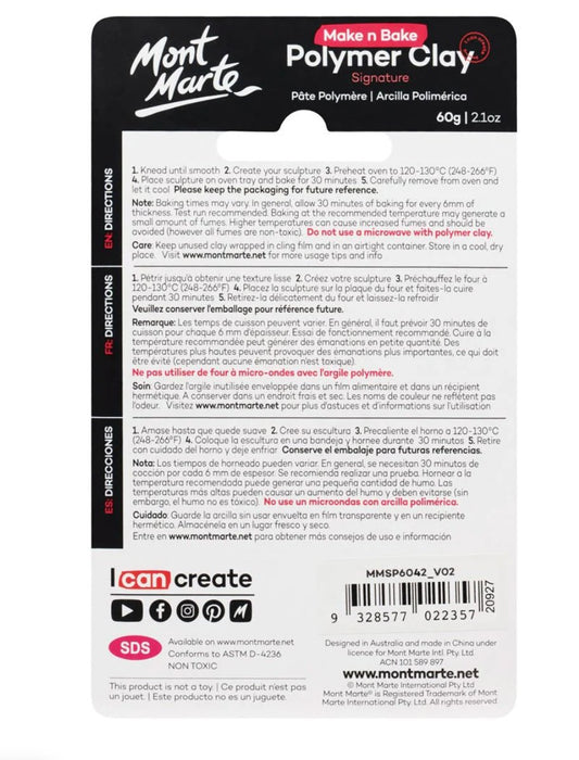 Fluoro Pink Polymer Clay Signature 60g - Handy Mandy Craft Store