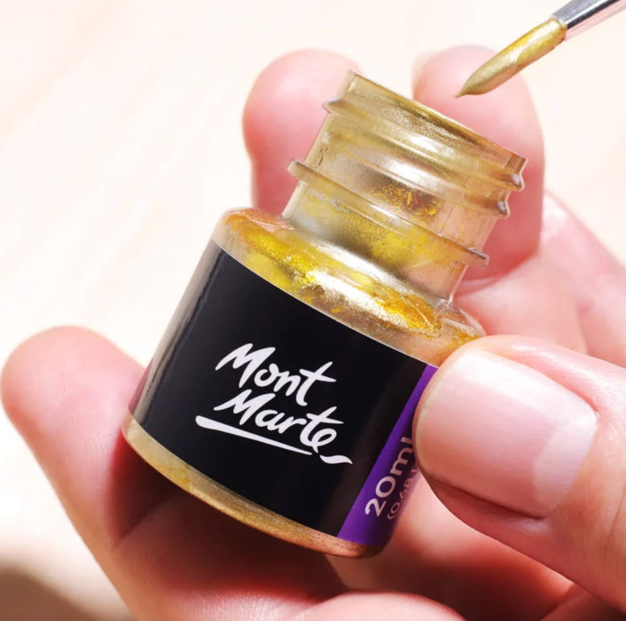 Gold Foil Paint Premium 20ml - Handy Mandy Craft Store