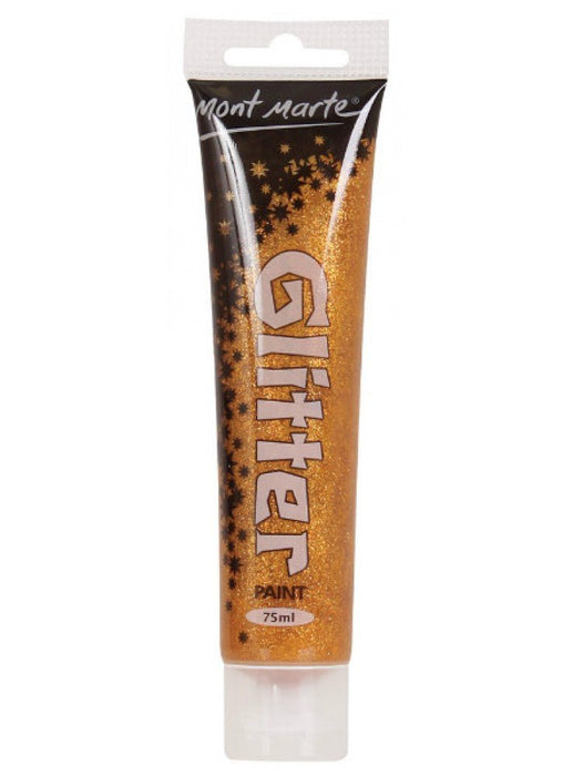 Gold Glitter Paint 75ml - Handy Mandy Craft Store