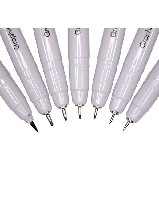 Graphic Fineliners Set 7pc - Handy Mandy Craft Store
