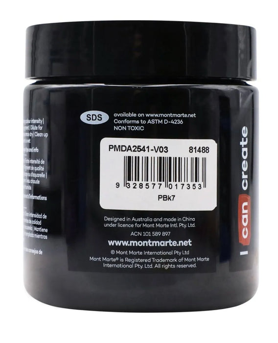 Lamp Black Dimension Acrylic Paint Premium 250ml - Handy Mandy Craft Store
