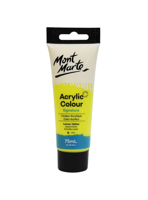 Lemon Yellow Paint Signature Acrylic Color 75ml - Handy Mandy Craft Store
