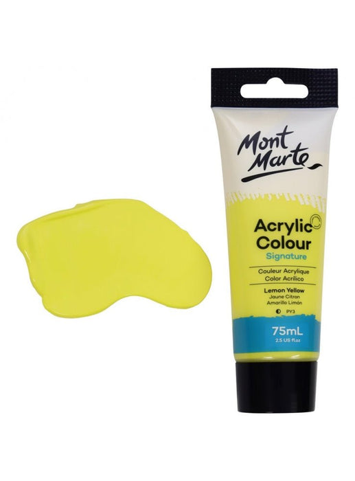 Lemon Yellow Paint Signature Acrylic Color 75ml - Handy Mandy Craft Store