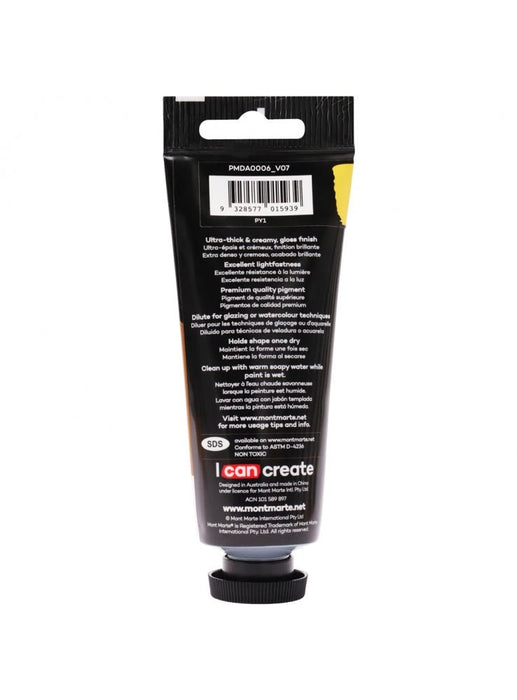 Medium Yellow Premium Dimension Acrylic Paint 75ml - Handy Mandy Craft Store