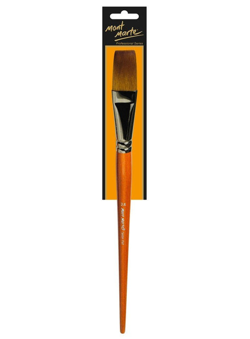 Mont Marte Artist Brush Taklon Flat Long 24 - Handy Mandy Craft Store