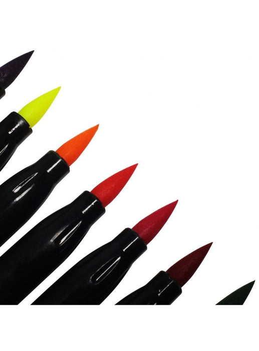 Mont Marte Colouring Brush Markers 12pc - Handy Mandy Craft Store