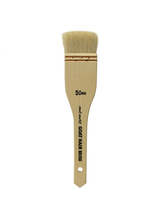 Mont Marte Goat Hair Pine Wood Brush - 50mm - Handy Mandy Craft Store