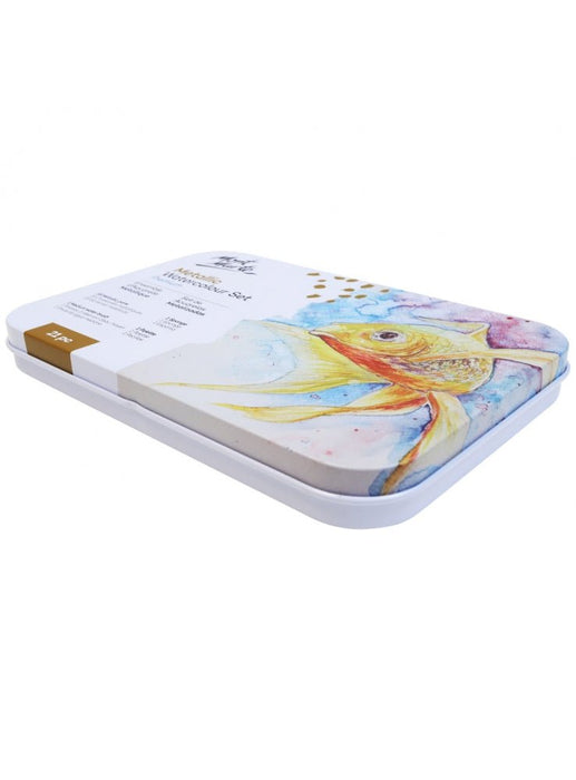 Mont Marte Metallic Watercolour Cake Set in Tin 21pc - Handy Mandy Craft Store