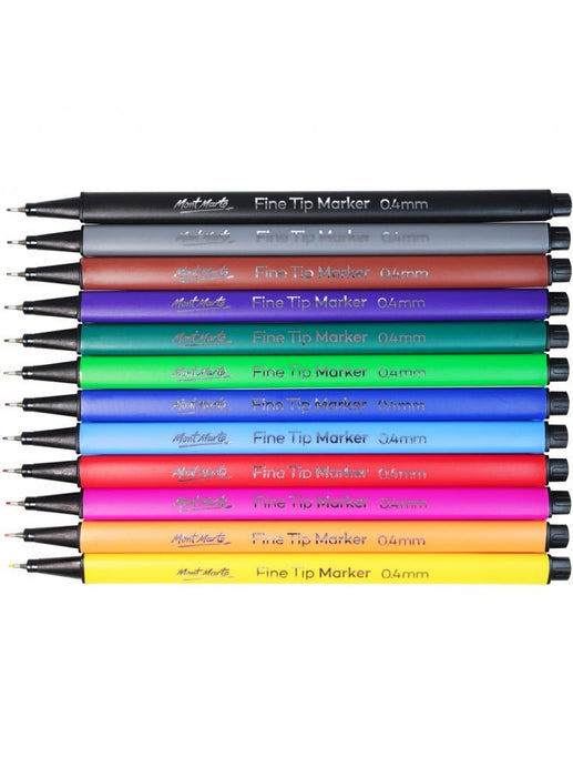 Mont Marte Signature Fine Tip Markers 12pc - Handy Mandy Craft Store