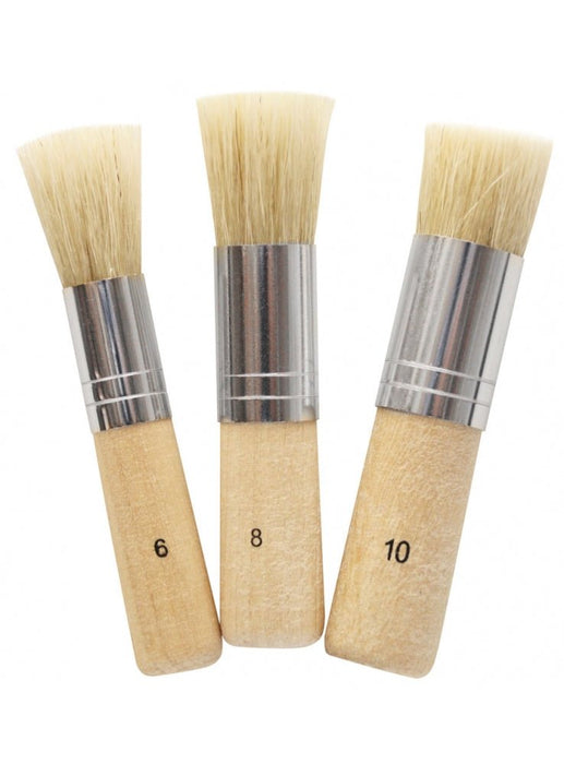 Mont Marte Studio Stencil Brushes Pkt 3 - Handy Mandy Craft Store