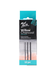 Mont Marte Willow Charcoal Pkt 12