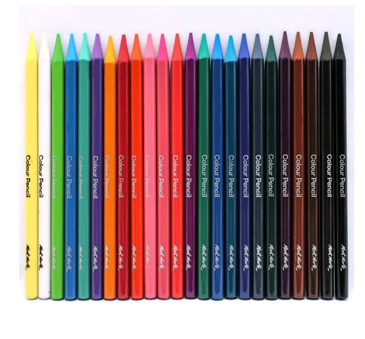 Mont Marte Woodless Colour Pencils Premium 24pc - Handy Mandy Craft Store
