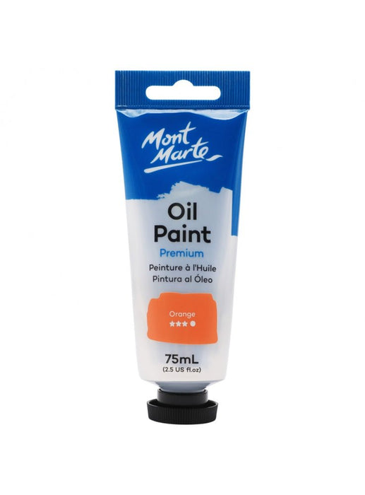 Orange Premium Oil Paint Tube 75ml - Handy Mandy Craft Store