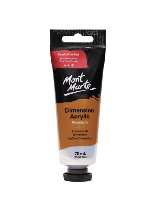 Pearl Wine Red Premium Dimension Acrylic Paint 75ml - Handy Mandy Craft Store