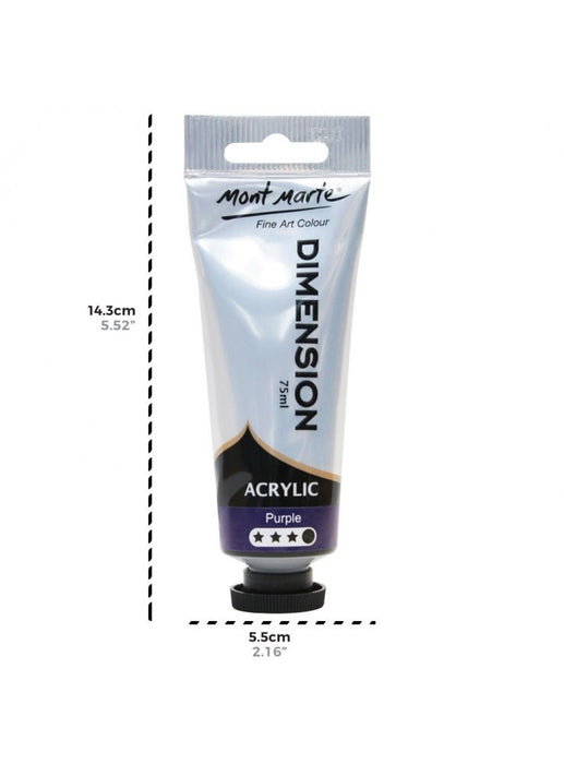 Purple Dimension Acrylic Paint 75mls - Handy Mandy Craft Store