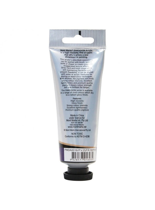 Purple Dimension Acrylic Paint 75mls - Handy Mandy Craft Store