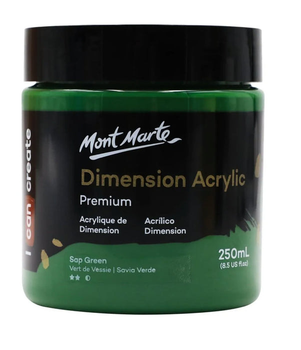 Sap Green Dimension Acrylic Paint Premium 250ml - Handy Mandy Craft Store