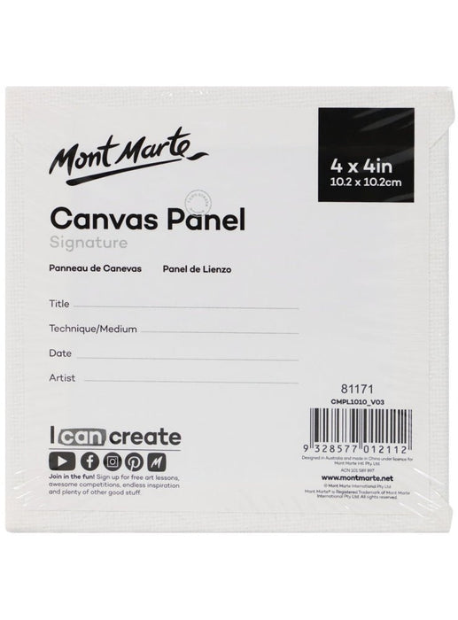Signature Canvas Panels Pack 5 10.2 x 10.2cm - Handy Mandy Craft Store