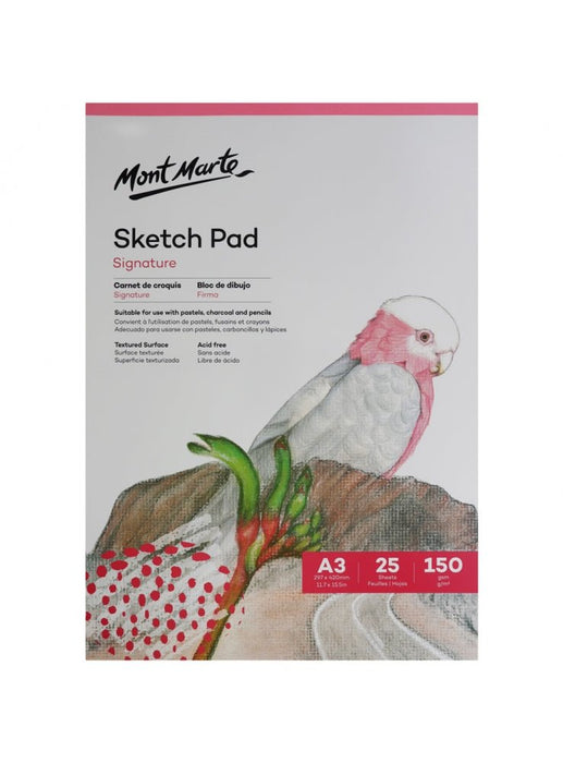 Signature Sketch Pad 150gsm 25 Sheet A3 - Handy Mandy Craft Store