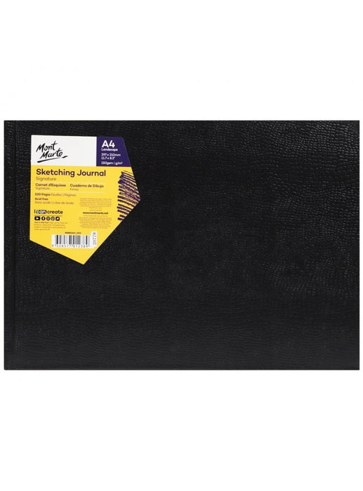 Signature Sketching Journal Croc Finish 150gsm A4 Landscape 100 Page - Handy Mandy Craft Store