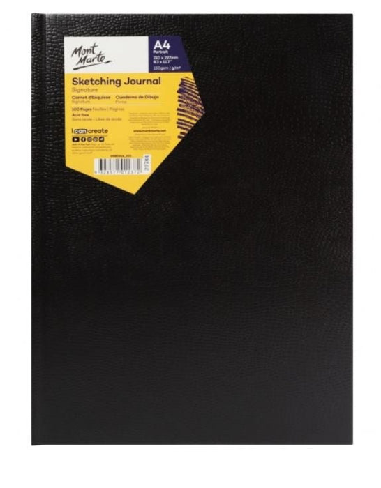 Signature Sketching Journal Croc Finish 150gsm A4 Portrait 100 Page - Handy Mandy Craft Store