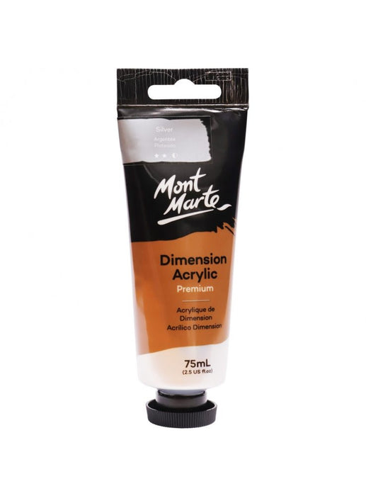 Silver Premium Dimension Acrylic Paint 75ml - Handy Mandy Craft Store