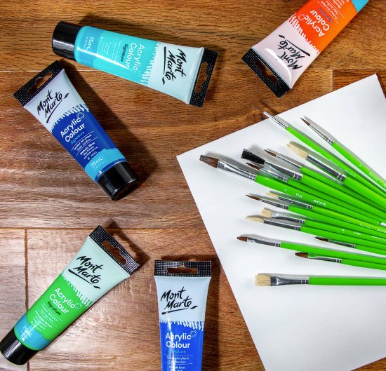 Silver Series Paint Brush Set 15pce - Handy Mandy Craft Store