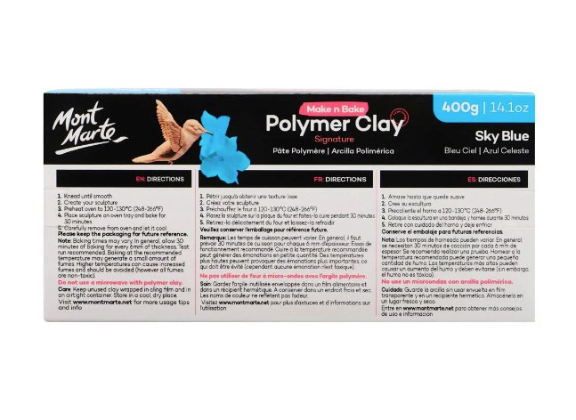Sky Blue Make n Bake Polymer Clay Signature 400g - Handy Mandy Craft Store