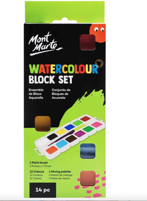 Watercolour Block Set 14pc - Handy Mandy Craft Store