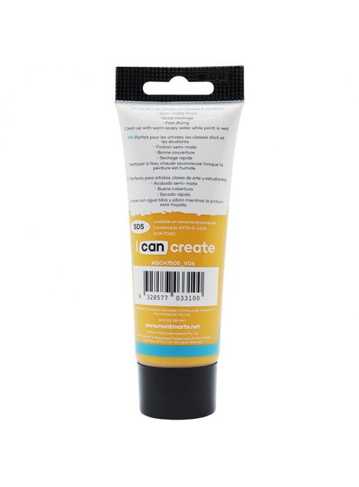 Yellow Ochre Signature Acrylic Paint 75ml - Handy Mandy Craft Store