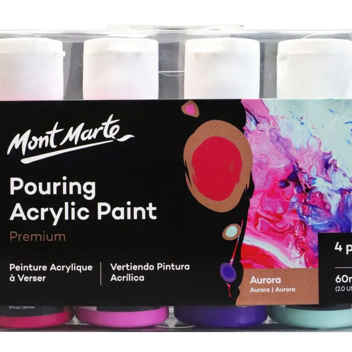 Aurora pouring acrylic paint set, a craft kit under $30