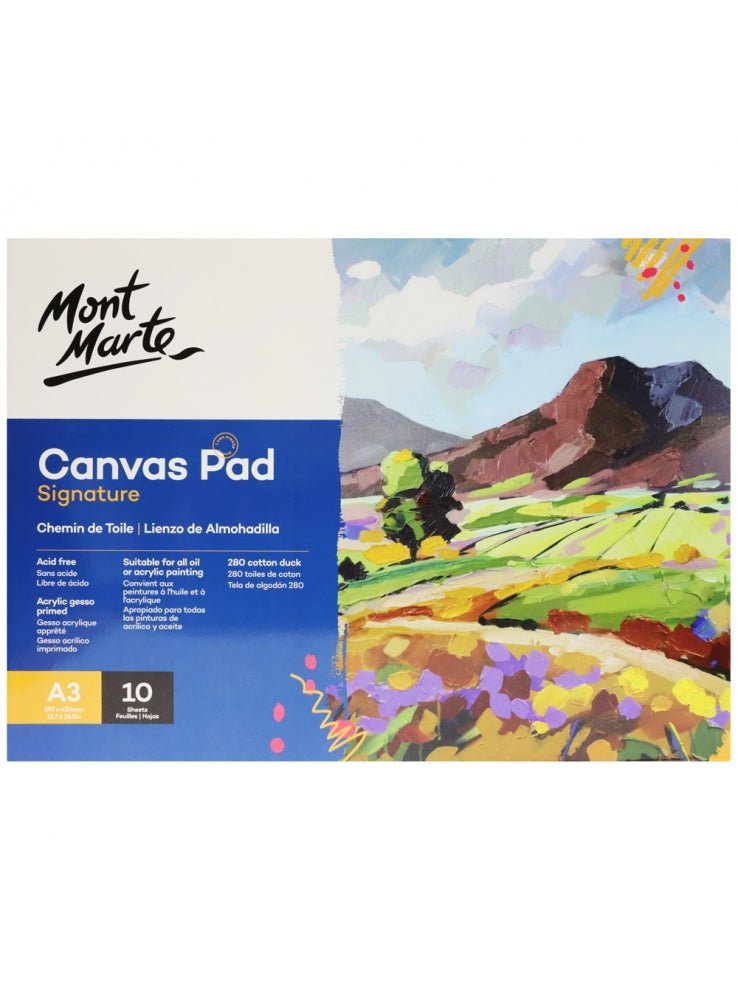 Canvas pad with 10 A3 sheets for DIY canvas wall art